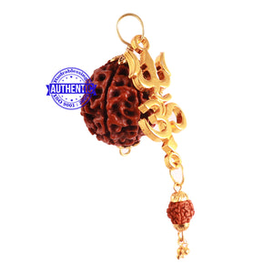 8 Mukhi Hybrid Rudraksha - Bead No. 40 (with Trishul OM accessory)