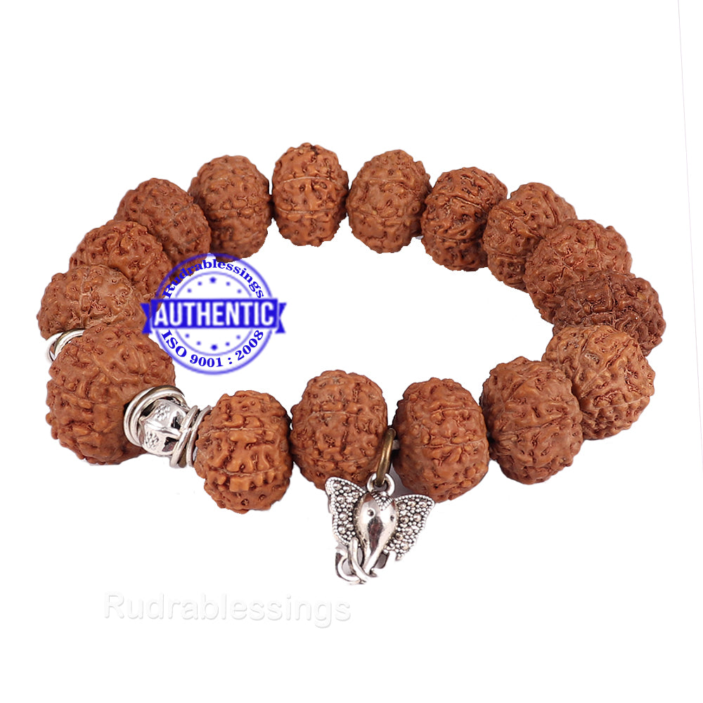  Vado® Rudraksha Bracelet, Stretchable Energized Wrist Band with  5 Mukhi Natural Rudraksh Beads Pack of 1 (9MM, Brown): Clothing, Shoes &  Jewelry