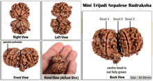 Load image into Gallery viewer, Mini Trijudi with Ganesha - Bead No. 22
